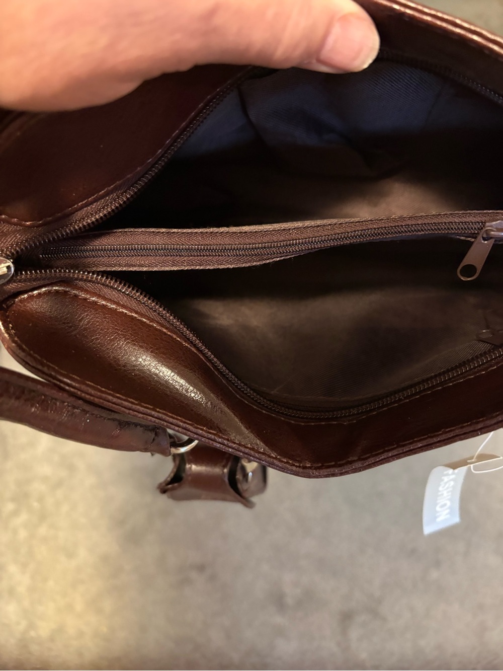 Chocolate Brown Shoulder Bag JC Fashion Y2K NWT - Picture 13 of 14